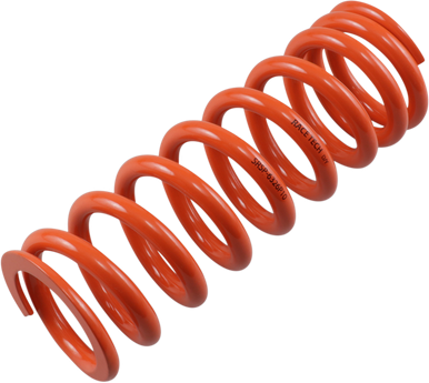 RACE TECH Progressively Wound Shock Spring - Orange - P10 - Spring Rate 375 lbs/in SRSP 6326P10
