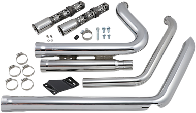 COBRA 909 Exhaust - Chrome - '12-'17 Softail 6711
