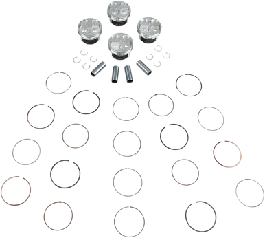 Wiseco Piston Kit Yamaha YZF-R6 2001-2005 65.5mm 13.4:1 CK159