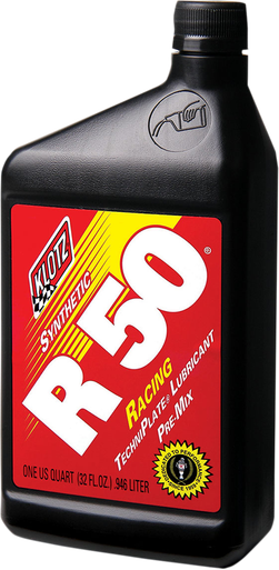 KLOTZ OIL R-50 Racing TechniPlate Synthetic 2-Stroke Premix Oil - 1 U.S. quart KL104
