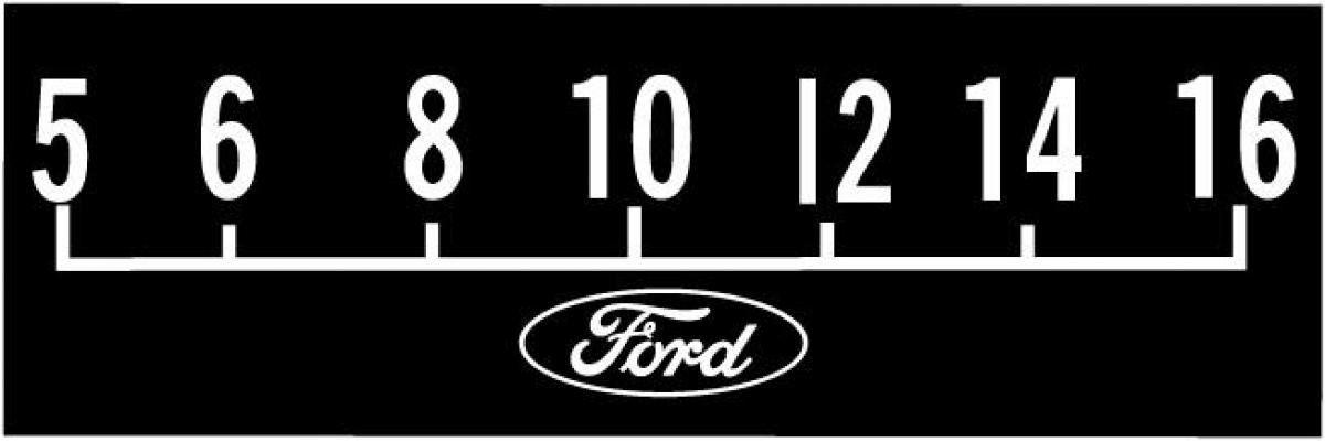 RetroSound Ford Logo Screen Protector Late 1960's to Mid 1970's with Classic Ford Oval, Pkg of 3