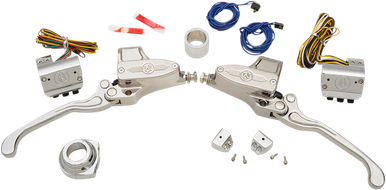 PERFORMANCE MACHINE (PM) Handlebar Control Set - Hydraulic - 9/16" Master Cylinder - Chrome 0062-4020-CH