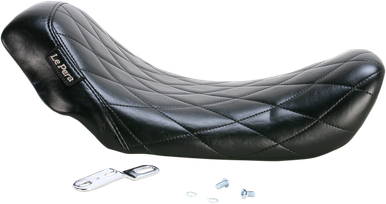 Le Pera Bare Bones Solo Seat Diamond Stitch Black 2006-2017 Harley Dyna LK-001DM