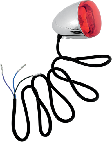 CHRIS PRODUCTS Turn Signal - Chrome/Red 8500R
