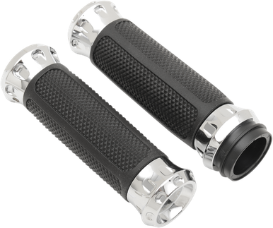 PERFORMANCE MACHINE (PM) Grips - Overdrive - TBW - Chrome 0063-2082-CH