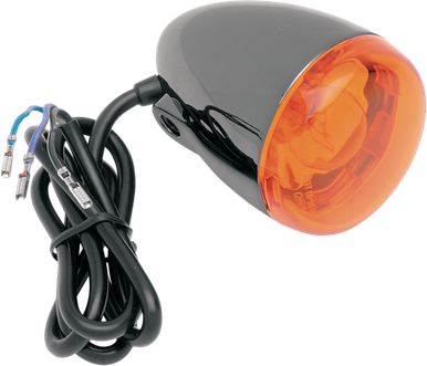 CHRIS PRODUCTS Turn Signal - Black Nickel/Amber 8500A-BN