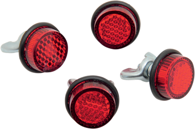 CHRIS PRODUCTS License Plate Reflectors - 4ct - Red CH4R