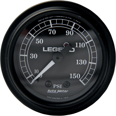 Legend Suspension Fairing Mounted LED Backlit PSI Gauge for 2007-2013 Harley-Davidson FLHRC Road King Classic Black 2212-0484