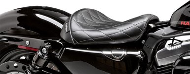 Le Pera Bare Bones Solo Seat Diamond Stitch 2010-2022 Harley-Davidson Sportster Forty-Eight XL-006DM