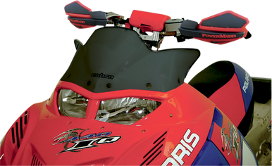 POWERMADD/COBRA Windshield - 12" - Black - Polaris 11712