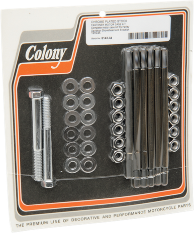 COLONY Motor Case Studs 79-95 Big Twin 8143-34