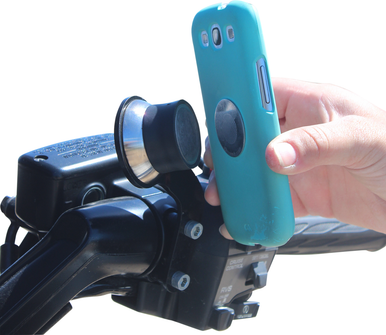 KLOCK WERKS Handlebar Mount - iOmountƒÂ¢¢â‚¬Å¾‚Â¢ - Right - GL1500 - Black KW05-01-0385-RB