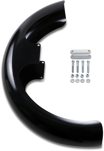 KLOCK WERKS Wrapper Front Fender Kit - Black - Steel - 21" -FLH KW05-01-0518