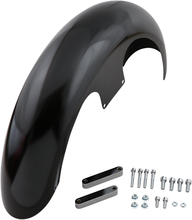 KLOCK WERKS Slicer Front Fender - Black - Steel - 21" KW05-01-0461