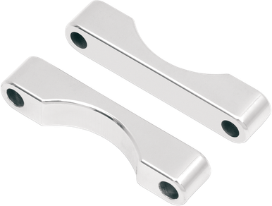 KLOCK WERKS WFB Benchmark Bagger FrontFender Blocks - For all 23"/26" Tire Hugger/Benchmark - Chrome KW05010100C