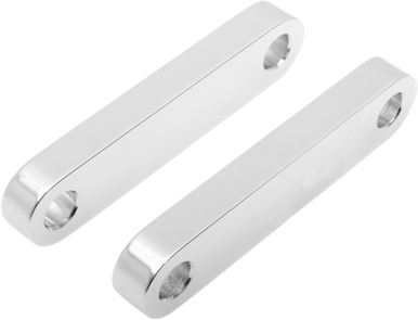 KLOCK WERKS Hugger Front Fender Mounting Blocks - For 21" Wheels - Chrome KW05-02-0102-C