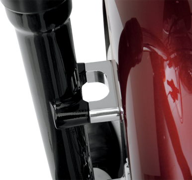 KLOCK WERKS Hugger Front Fender Mounting Blocks - For 21" Wheels - Chrome KW05-02-0106-C