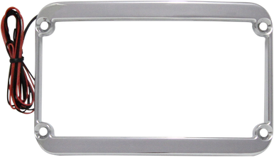 KLOCK WERKS License Plate Frame - Lighted - Chrome KW05-01-0089-C