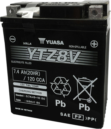 YUASA AGM Battery - YTZ8V YUAM728ZV