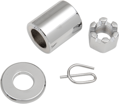 COLONY Axle - Rear - Chrome - Kit - 91-99 Dyna 9812-3