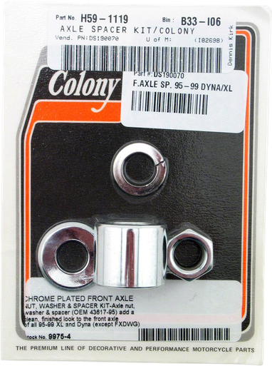 COLONY Axle Spacer - Front - 95-99 Dyna/XL 9975-4
