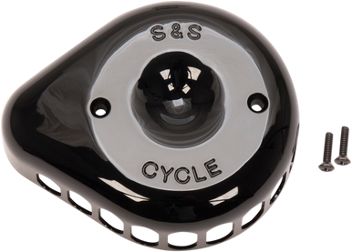 S&S CYCLE Mini Tear-Drop Air Cleaner Cover - Black 170-0366