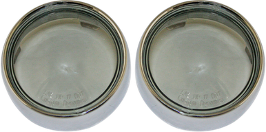 CUSTOM DYNAMICS Bullet Signal Lenses - Chrome/Smoke PB-B-BEZ-CS