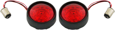 CUSTOM DYNAMICS Bullet Turn Signal - 1157 - Gloss Black - Red Lens PB-BB-RR-1157BR