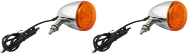 CUSTOM DYNAMICS ProBEAM‚Â Universal Turn Signals - Chrome/Amber PB-UNV-TS-A-C