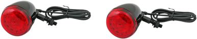CUSTOM DYNAMICS ProBEAM‚Â Universal Turn Signals - Gloss Black/Red PB-UNV-RTS-RR-B