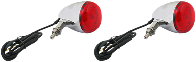 CUSTOM DYNAMICS ProBEAM‚Â Universal Turn Signals - Chrome/Red PB-UNV-RTS-RR-C
