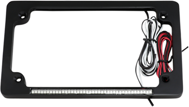 CUSTOM DYNAMICS Dual License Plate Frame - Black TF02-B