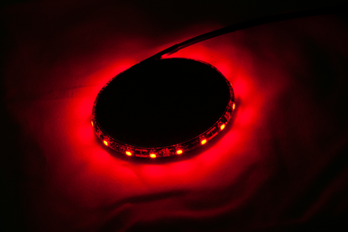 CUSTOM DYNAMICS Magicflex‚Â2 Wheel Light - Chrome/Red M215REDC