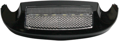CUSTOM DYNAMICS Led Front Fender Tip - White LED/Clear Lens -Black GEN-FT-WC-BLK