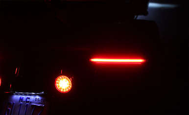 CUSTOM DYNAMICS Saddlebag Lights -'97-'13 - Red Lens CD-LP-HD-R
