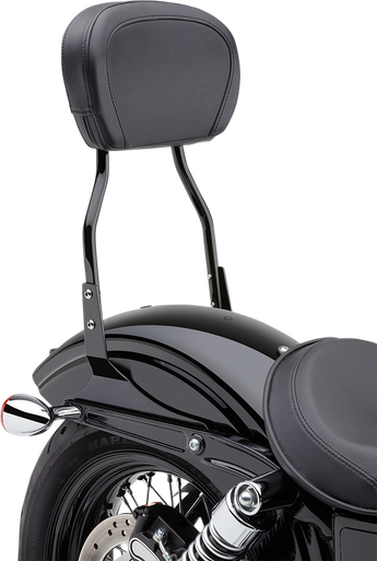 COBRA Round Sissy Bar - Short - Black - Dyna 602-1252B