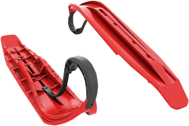 SLYDOG SKIS Attack Ski - Red - 7" - Pair ATKSOLREDLOPBLK