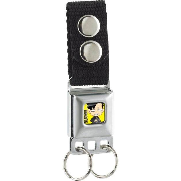 Keychain - GANGSTA Chibi Nicolas Pose Full Color Yellow/Black