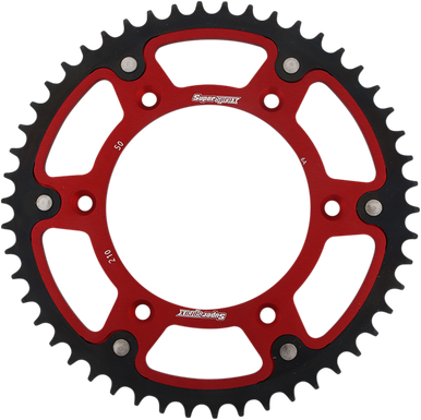 SUPERSPROX Stealth Rear Sprocket - 50-Tooth - Red - Honda RST-210-50-RED