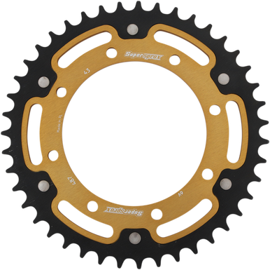 SUPERSPROX Stealth Rear Sprocket - 43-Tooth - Gold - Kawasaki RST-487-43-GLD