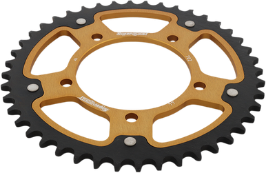 SUPERSPROX Stealth Rear Sprocket - 44-Tooth - Gold - Aprilia RST-702-44-GLD
