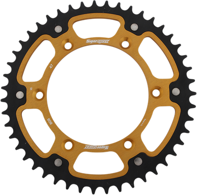 SUPERSPROX Stealth Rear Sprocket - 47-Tooth - Gold - Kawasaki RST-808-47-GLD
