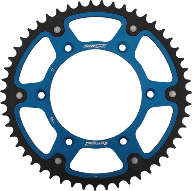 SUPERSPROX Stealth Rear Sprocket - 51-Tooth - Blue - Husaberg RST-990-51-BLU