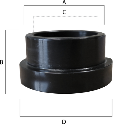 EPI Shock Bushing - 1.015" OD x 0.725" H x 0.575" ID x1.2" Flange OD - 2-Pack EPISB203