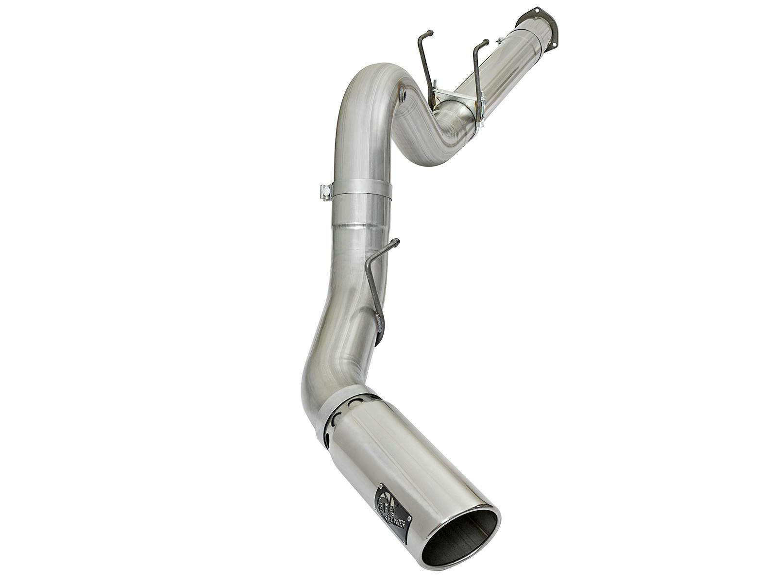 AFE 49-03090-P ATLAS 5 IN Aluminized Steel DPF-Back Exhaust System w/Polished Tip
