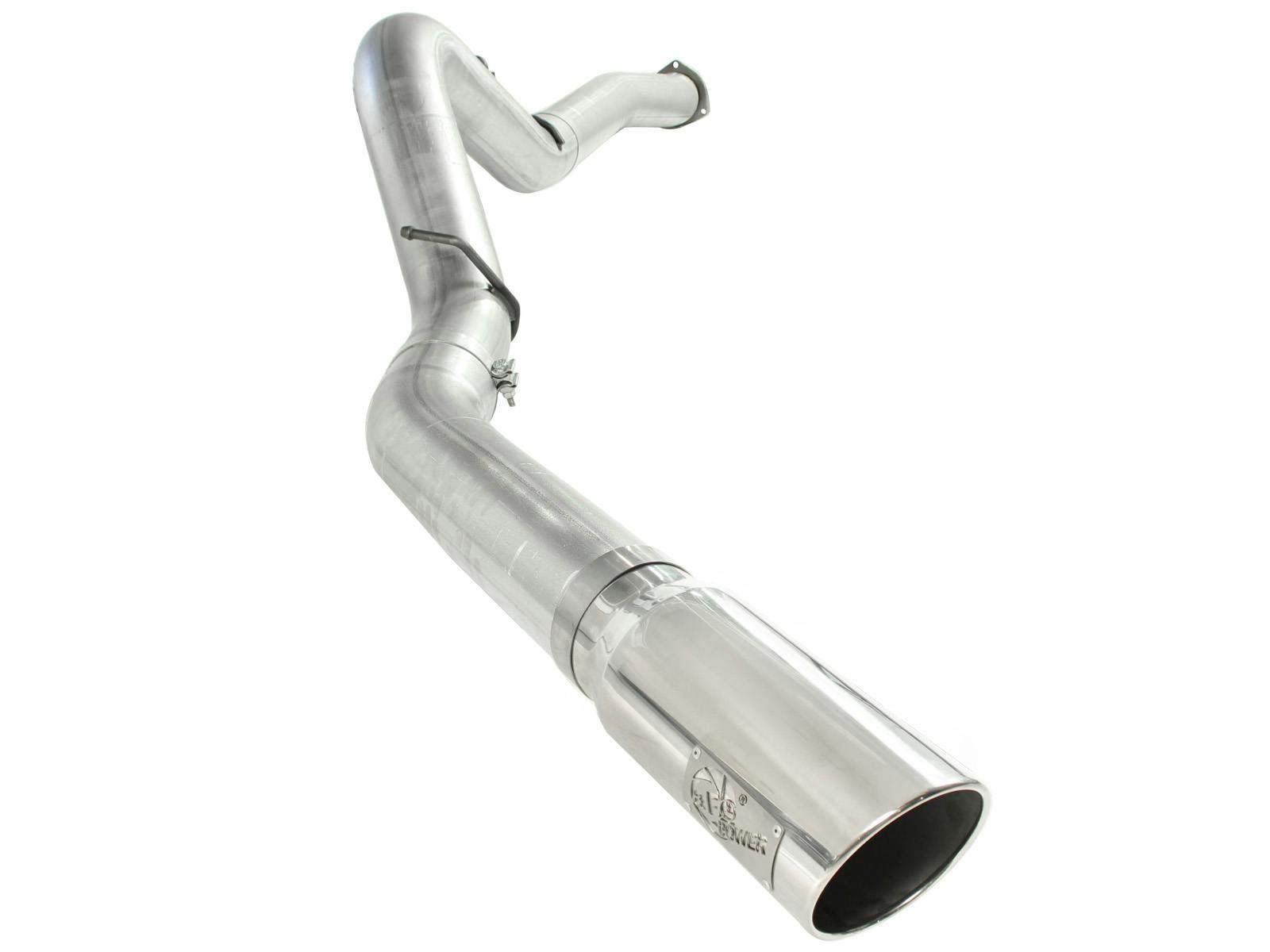 AFE 49-04040-P ATLAS 5 IN Aluminized Steel DPF-Back Exhaust System w/Polished Tip