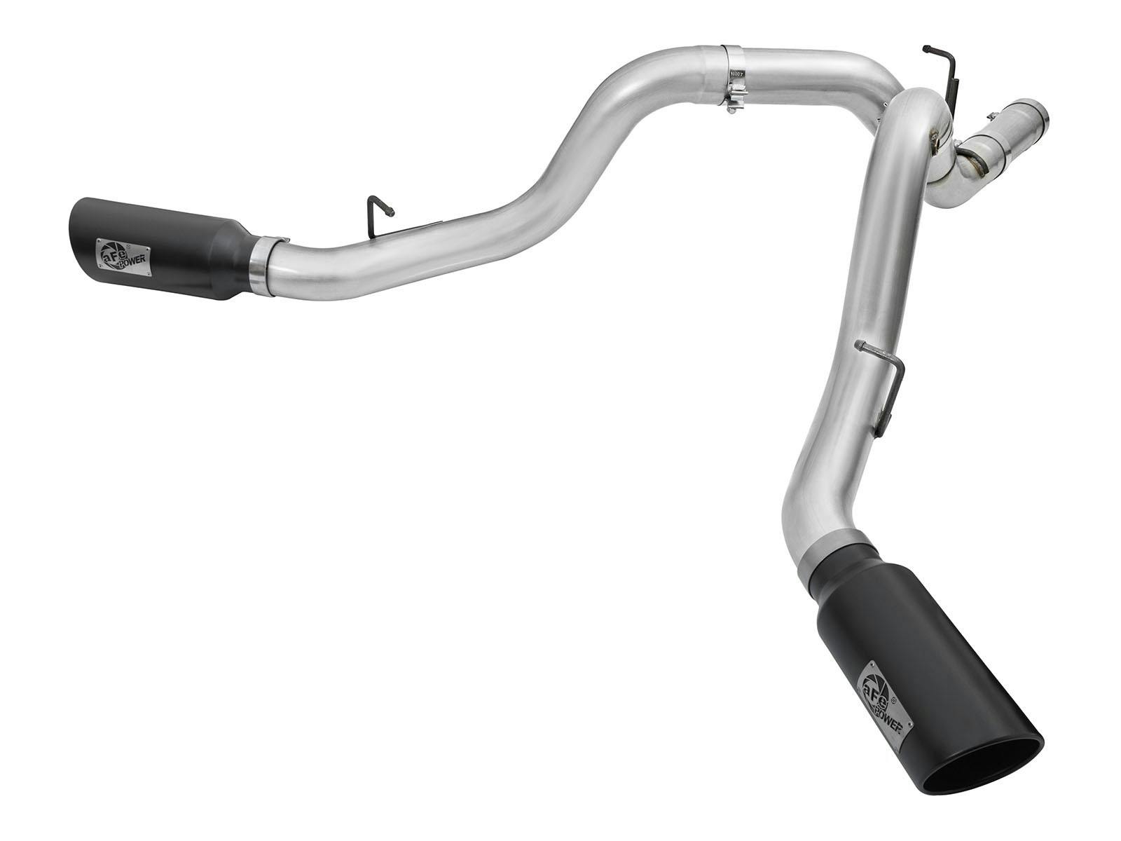 AFE 49-04080-B ATLAS 4 IN Aluminized Steel DPF-Back Exhaust System w/Black Tip