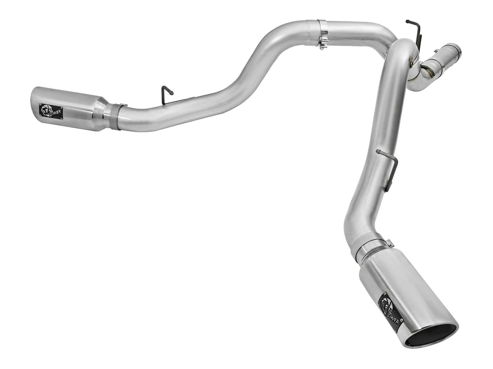 AFE 49-04080-P ATLAS 4 IN Aluminized Steel DPF-Back Exhaust System w/Polished Tip