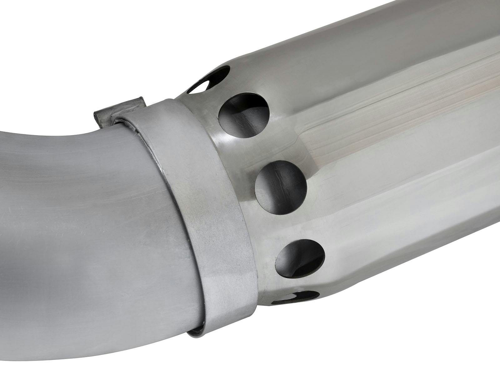 AFE 49-04081-P ATLAS 5 IN Aluminized Steel DPF-Back Exhaust System w/Polished Tip