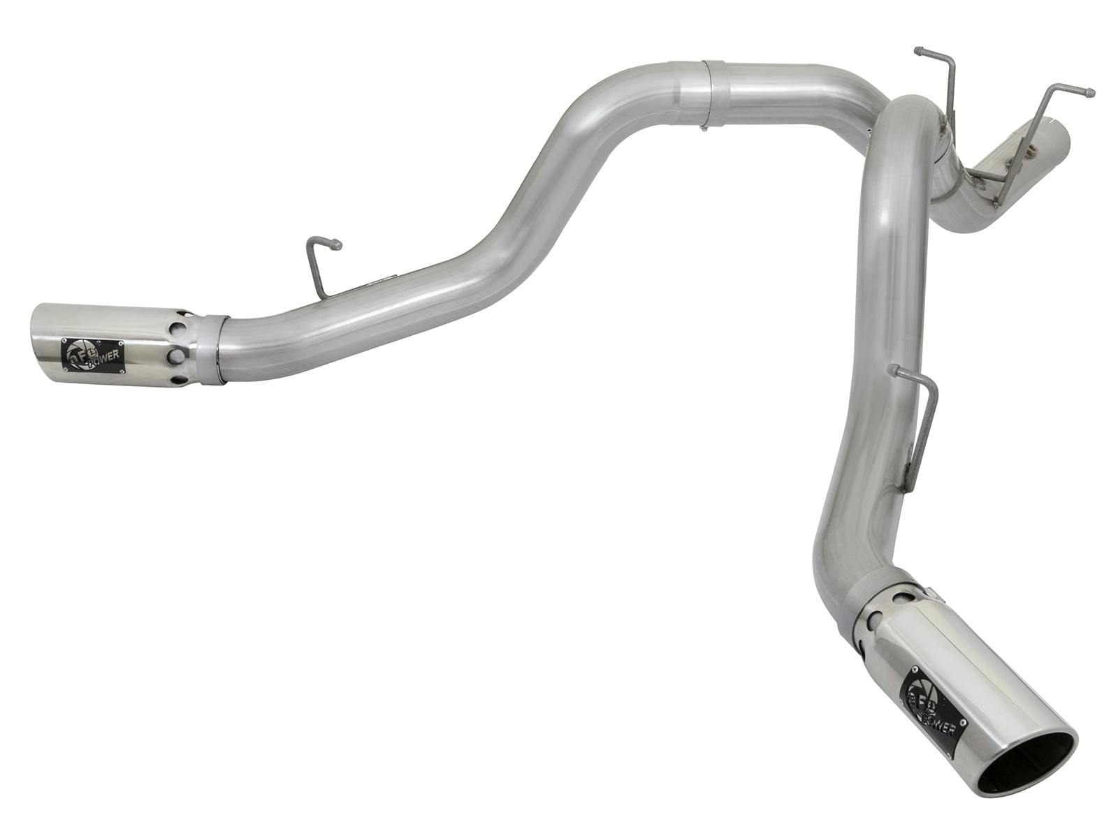 AFE 49-04086-P ATLAS 4 IN Aluminized Steel DPF-Back Exhaust System w/ Polished Tip